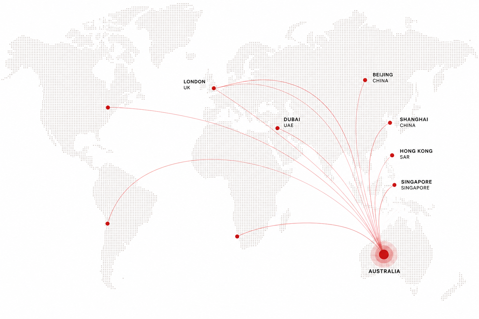 Global distribution map