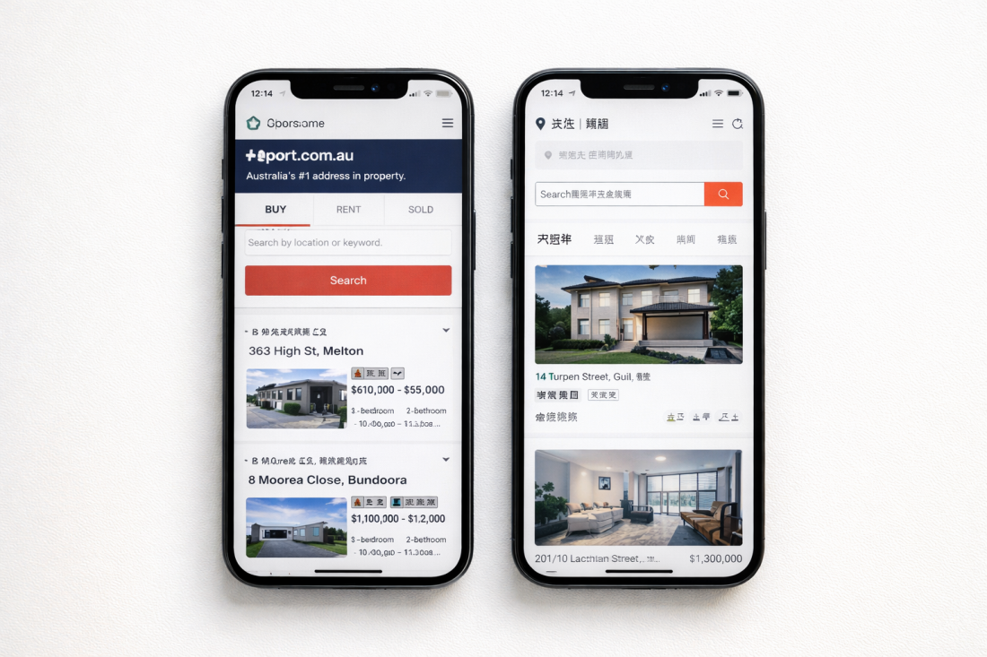 Two phones, different portals, comparison