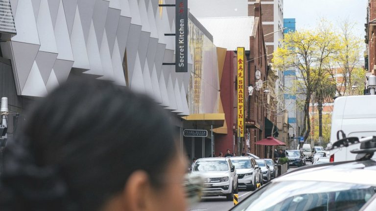 Street scene in Melbourne Chinatown