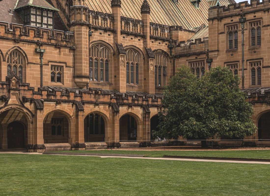 Sandstone quadrangle at the University of Sydney